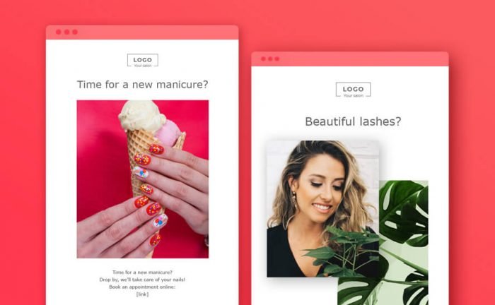 email templates for hairdressers and beauty salon owners