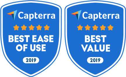 Capterra Best ease of use and best value