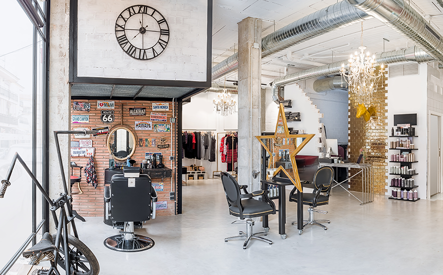 fashionable salon