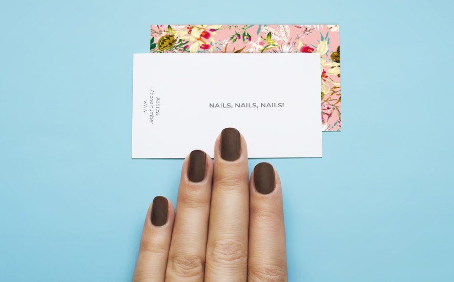 2. Creative Nail Business Card Designs - wide 5