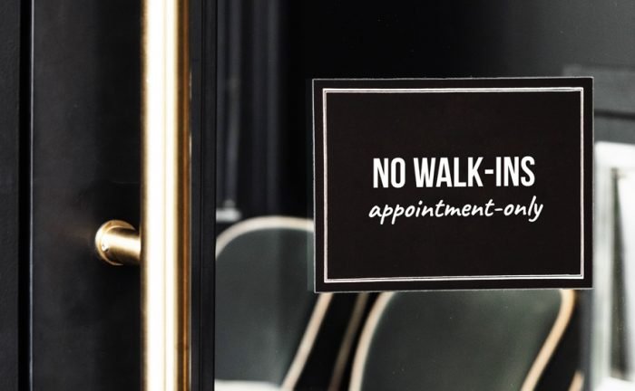 appointment-only system