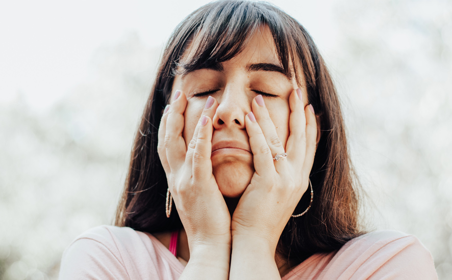 A tired person